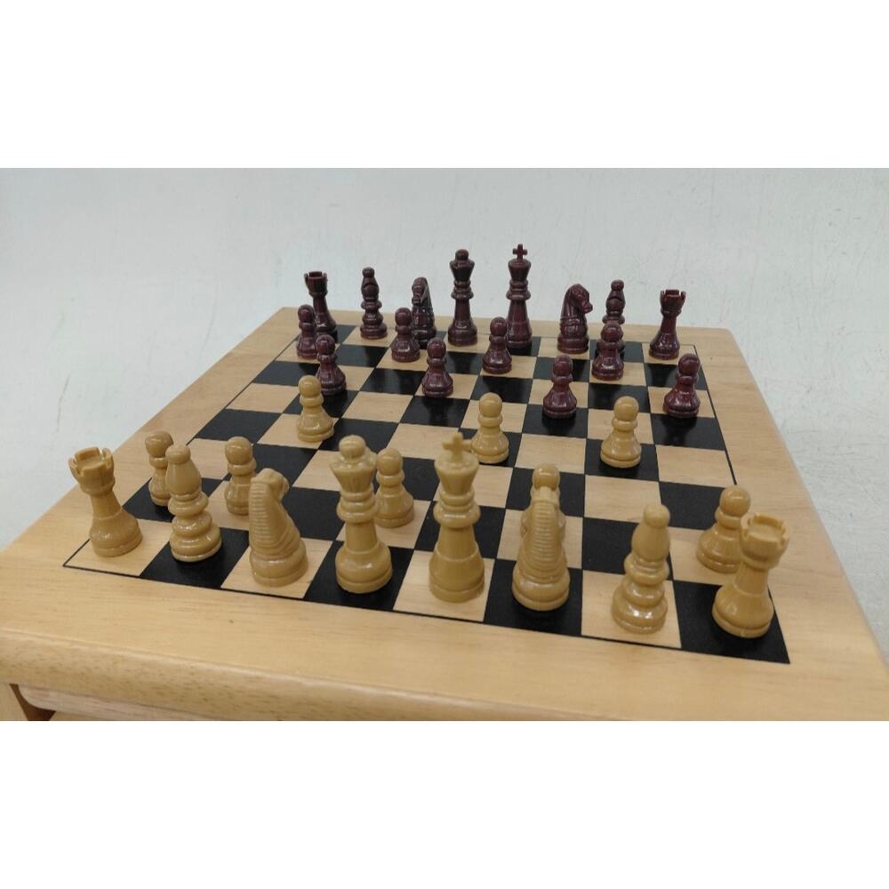 PHILIOS WOODEN GAME COMPENDIUM MULTI GAMES SET - Picture 2 of 4